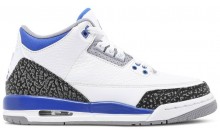 Jordan 3 Retro GS Shoes Kids Blue AU5354-791