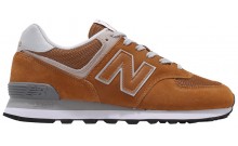 New Balance 574 Shoes Mens Brown BN8381-265