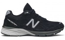 New Balance 990v4 Shoes Mens Black Silver HL9484-508