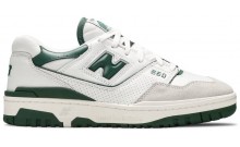 New Balance 550 Shoes Womens White Green IV4423-287