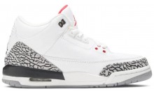 Jordan 3 Retro GS Shoes Kids White KJ8578-533
