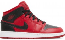 Jordan 1 Mid GS Shoes Kids Red RD0974-922