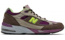 New Balance Stray Rats x 991 Made in England Shoes Mens Purple Green UF7311-994