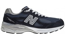 New Balance 990v3 Shoes Mens Navy White YX7155-371