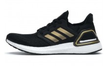 Adidas Ultra Boost 20 Shoes Mens Black Gold White BR0628-598